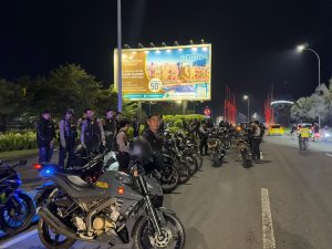 Kompol. Joko Pamungkas S.Pd M. Pd (Plt Kasat Samapta Polrestabes Makassar) Saat melakukan giat strong point di CPI beberapa waktu lalu (doc) 